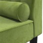 vidaXL Sdraio con Capezzale Verde Chiaro in Velluto vidaXL Sdraio con Capezzale Verde Chiaro in Velluto