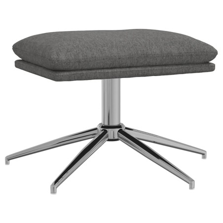vidaXL Poggiapiedi Grigio Chiaro 60x60x35 cm in Tessuto