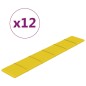 vidaXL Pannelli Murali 12 pz Giallo chiaro 90x15 cm Tessuto 1,62 m² vidaXL Pannelli Murali 12 pz Giallo chiaro 90x15 cm Tessuto 1,62 m²