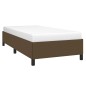 vidaXL Giroletto senza Materasso Marrone Scuro 90x190 cm Tessuto vidaXL Giroletto senza Materasso Marrone Scuro 90x190 cm Tessuto