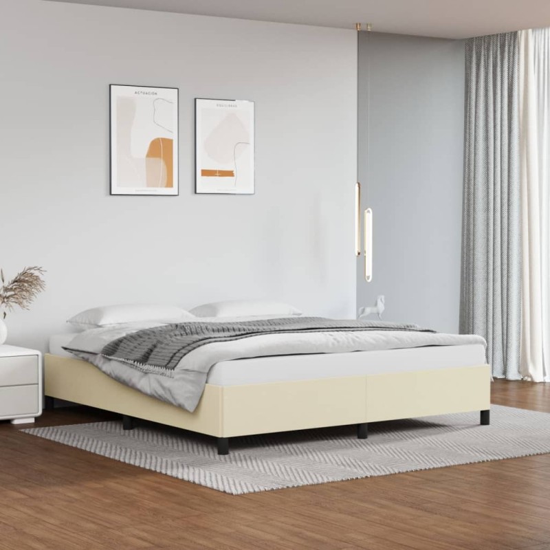 vidaXL Giroletto Crema 160x200 cm in Similpelle vidaXL Giroletto Crema 160x200 cm in Similpelle