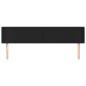 Testiera ad Orecchio Nera 183x16x78/88 cm in Similpelle