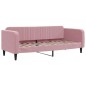 vidaXL Letto da Giorno Rosa 80x200 cm in Velluto vidaXL Letto da Giorno Rosa 80x200 cm in Velluto