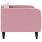 vidaXL Letto da Giorno Rosa 80x200 cm in Velluto vidaXL Letto da Giorno Rosa 80x200 cm in Velluto