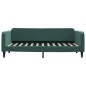 vidaXL Letto da Giorno Verde Scuro 100x200 cm in Velluto vidaXL Letto da Giorno Verde Scuro 100x200 cm in Velluto