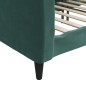 vidaXL Letto da Giorno Verde Scuro 100x200 cm in Velluto vidaXL Letto da Giorno Verde Scuro 100x200 cm in Velluto