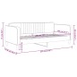 vidaXL Letto da Giorno Verde Scuro 100x200 cm in Velluto vidaXL Letto da Giorno Verde Scuro 100x200 cm in Velluto