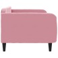 vidaXL Letto da Giorno Rosa 100x200 cm in Velluto vidaXL Letto da Giorno Rosa 100x200 cm in Velluto