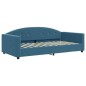 vidaXL Letto da Giorno Blu 100x200 cm in Velluto vidaXL Letto da Giorno Blu 100x200 cm in Velluto