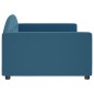 vidaXL Letto da Giorno Blu 100x200 cm in Velluto vidaXL Letto da Giorno Blu 100x200 cm in Velluto