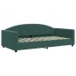 vidaXL Letto da Giorno Verde Scuro 100x200 cm in Velluto vidaXL Letto da Giorno Verde Scuro 100x200 cm in Velluto