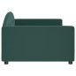 vidaXL Letto da Giorno Verde Scuro 100x200 cm in Velluto vidaXL Letto da Giorno Verde Scuro 100x200 cm in Velluto