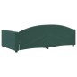 vidaXL Letto da Giorno Verde Scuro 100x200 cm in Velluto vidaXL Letto da Giorno Verde Scuro 100x200 cm in Velluto