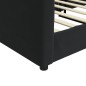 vidaXL Letto da Giorno Nero 90x190 cm in Velluto vidaXL Letto da Giorno Nero 90x190 cm in Velluto