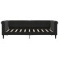 vidaXL Letto da Giorno Nero 90x190 cm in Velluto vidaXL Letto da Giorno Nero 90x190 cm in Velluto