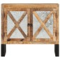 vidaXL Credenza 80x30x71 cm in Legno Grezzo Massello Mango e Metallo vidaXL Credenza 80x30x71 cm in Legno Grezzo Massello Mango e Metallo