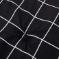 vidaXL Cuscini Sedia Giardino 6pz Motivo Quadri Nero 40x40x3cm Tessuto