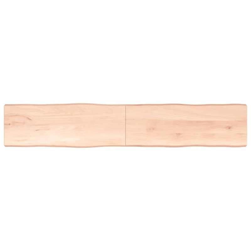 vidaXL Piano per Tavolo 220x40x4 cm in Rovere Non Trattato Bordi Vivi vidaXL Piano per Tavolo 220x40x4 cm in Rovere Non Trattato Bordi Vivi