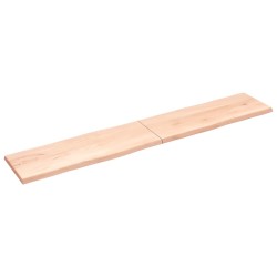vidaXL Piano per Tavolo 220x40x4 cm in Rovere Non Trattato Bordi Vivi
