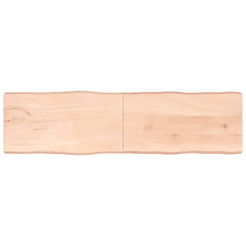 vidaXL Piano per Tavolo 220x60x6 cm in Rovere Non Trattato Bordi Vivi