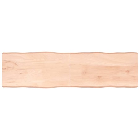 vidaXL Piano per Tavolo 220x60x6 cm in Rovere Non Trattato Bordi Vivi