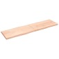vidaXL Piano per Tavolo 220x60x6 cm in Rovere Non Trattato Bordi Vivi