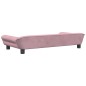vidaXL Lettino per Cani Rosa 100x50x21 cm in Velluto vidaXL Lettino per Cani Rosa 100x50x21 cm in Velluto