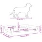 vidaXL Lettino per Cani Rosa 100x50x21 cm in Velluto vidaXL Lettino per Cani Rosa 100x50x21 cm in Velluto