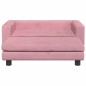 vidaXL Lettino per Cani con Estensione Rosa 100x50x30 cm in Velluto vidaXL Lettino per Cani con Estensione Rosa 100x50x30 cm in Velluto