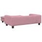 vidaXL Lettino per Cani con Estensione Rosa 100x50x30 cm in Velluto vidaXL Lettino per Cani con Estensione Rosa 100x50x30 cm in Velluto