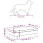 vidaXL Lettino per Cani con Estensione Rosa 100x50x30 cm in Velluto vidaXL Lettino per Cani con Estensione Rosa 100x50x30 cm in Velluto