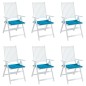 vidaXL Cuscini per Sedia 6 pz Blu 40x40x3 cm in Tessuto Oxford