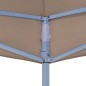 Tetto per Tendone per Feste 2x2 m Grigio Talpa 270 g/m² Tetto per Tendone per Feste 2x2 m Grigio Talpa 270 g/m²