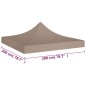 Tetto per Tendone per Feste 2x2 m Grigio Talpa 270 g/m² Tetto per Tendone per Feste 2x2 m Grigio Talpa 270 g/m²