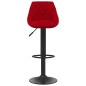 vidaXL Sgabelli da Bar 2 pz Rosso Vino in Velluto vidaXL Sgabelli da Bar 2 pz Rosso Vino in Velluto