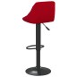 vidaXL Sgabelli da Bar 2 pz Rosso Vino in Velluto vidaXL Sgabelli da Bar 2 pz Rosso Vino in Velluto