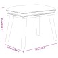 vidaXL Poggiapiedi Crema 45x29,5x35 cm in Tessuto e Similpelle vidaXL Poggiapiedi Crema 45x29,5x35 cm in Tessuto e Similpelle