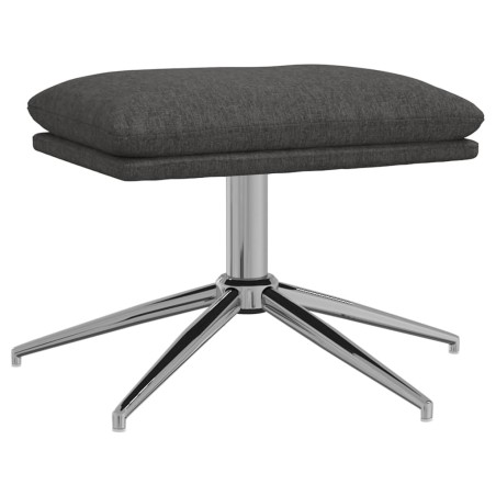 vidaXL Poggiapiedi Grigio Scuro 60x60x35 cm in Tessuto