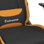 vidaXL Sedia da Gaming Nero e Arancione in Tessuto vidaXL Sedia da Gaming Nero e Arancione in Tessuto