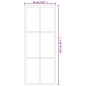 vidaXL Porta Scorrevole in Vetro ESG e Alluminio 76x205 cm Nera