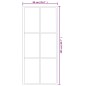 vidaXL Porta Scorrevole in Vetro ESG e Alluminio 90x205 cm Nera