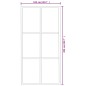 vidaXL Porta Scorrevole in Vetro ESG e Alluminio 102x205 cm Nera vidaXL Porta Scorrevole in Vetro ESG e Alluminio 102x205 cm Nera