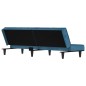 vidaXL Divano Letto Blu in Velluto vidaXL Divano Letto Blu in Velluto
