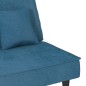 vidaXL Divano Letto Blu in Velluto vidaXL Divano Letto Blu in Velluto