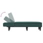 vidaXL Chaise Longue in Velluto Verde Scuro vidaXL Chaise Longue in Velluto Verde Scuro