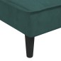 vidaXL Chaise Longue in Velluto Verde Scuro vidaXL Chaise Longue in Velluto Verde Scuro