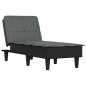 vidaXL Chaise Longue in Tessuto Grigio Scuro vidaXL Chaise Longue in Tessuto Grigio Scuro