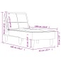 vidaXL Chaise Longue in Tessuto Grigio Scuro vidaXL Chaise Longue in Tessuto Grigio Scuro