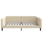 vidaXL Letto da Giorno Crema 100x200 cm in Tessuto vidaXL Letto da Giorno Crema 100x200 cm in Tessuto