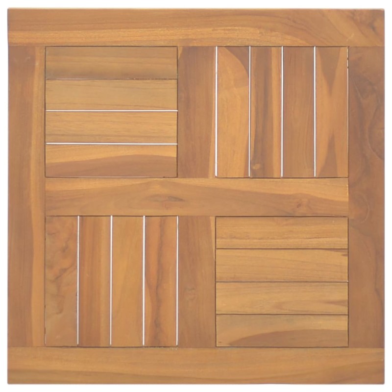 Piano Tavolo Quadrato 50x50x2,5 cm in Legno Massello di Teak Piano Tavolo Quadrato 50x50x2,5 cm in Legno Massello di Teak
